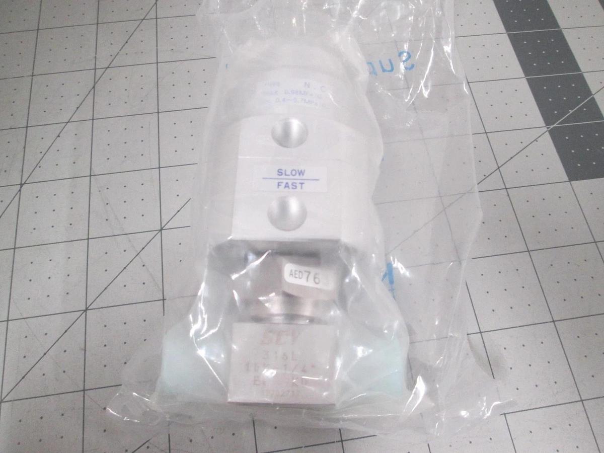 Kitz, KD4TS-VC-EP-316L, SCV Two Step Valve, PCTFE-Seat, New