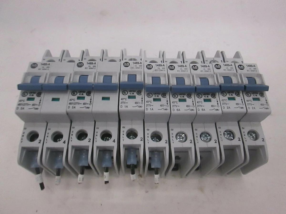 Used Allen-Bradley, 1489-A, Circuit Breaker, Used, Lot of 10