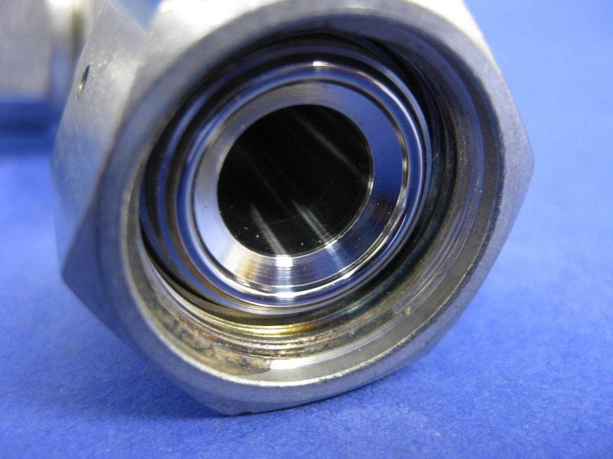 Used Swagelok SS-6BK-V19-1C Bellows Sealed Valve w/ NC Actuator, 1/2" FVCR, Used