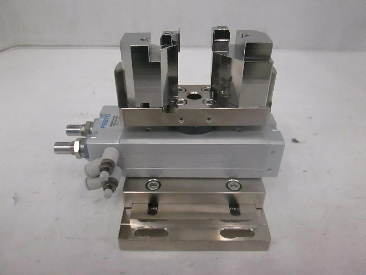 Used FESTO, DRQD-B-16-180-YSRJ-A-AL-FW-F, Rotary Actuator w/ 10SEC Olympus, Used