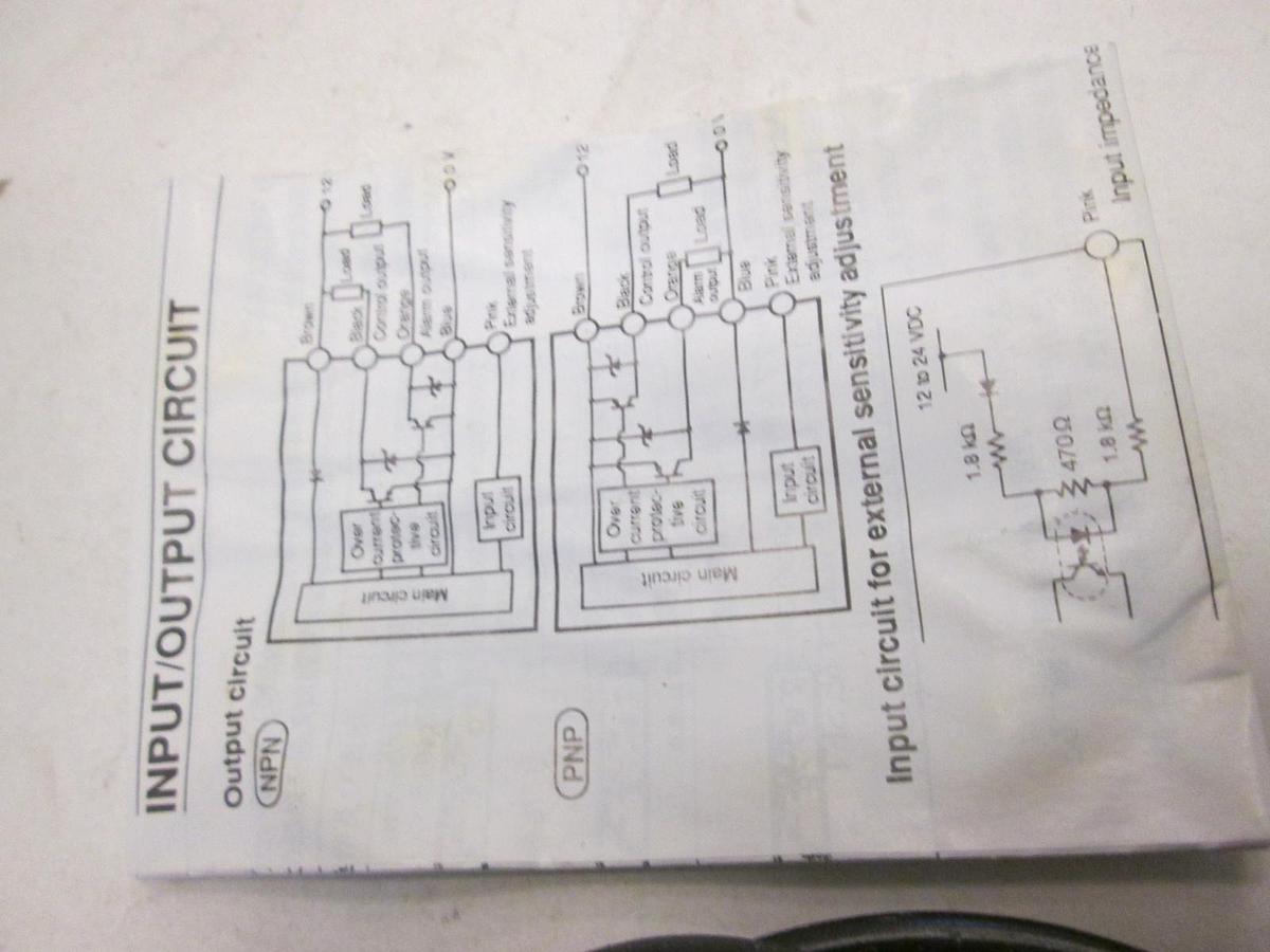 Used Keyence, Fiberoptic Sensor, FS-T22D w/ Instructions, New