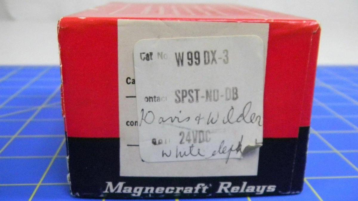 Magnecraft Electric Relay W99DX-3, 290 Ohms, 24VDC, NIB
