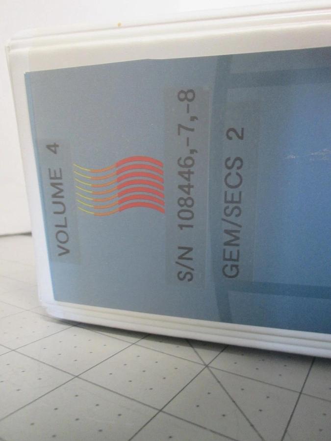 Used Semitool, GEM/SECS 2, 108446,-7,-8, Volume 4, User Manual, Used