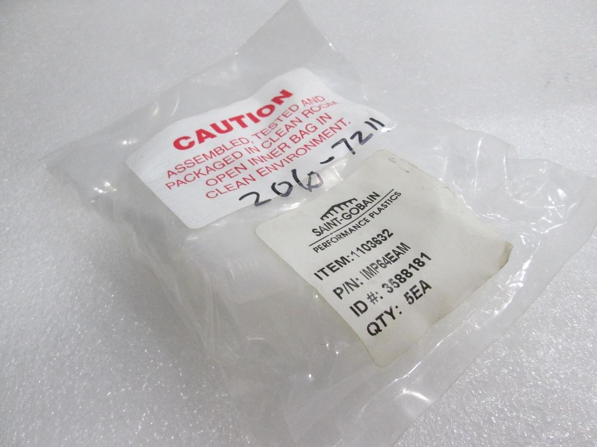 Saint Gobain, IMP64EAM, Teflon Elbow Fitting, New, Lot of 5
