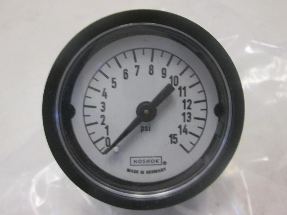 NOSHOK, 209-028, 0-15 PSI PRESSURE GAUGE, New