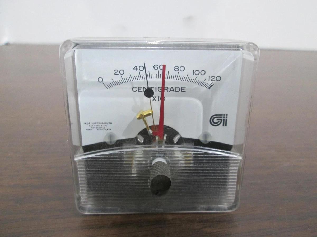 Used API meter GII, Model 0202M, Shielded Meter, 0-120 Centigrade, Used