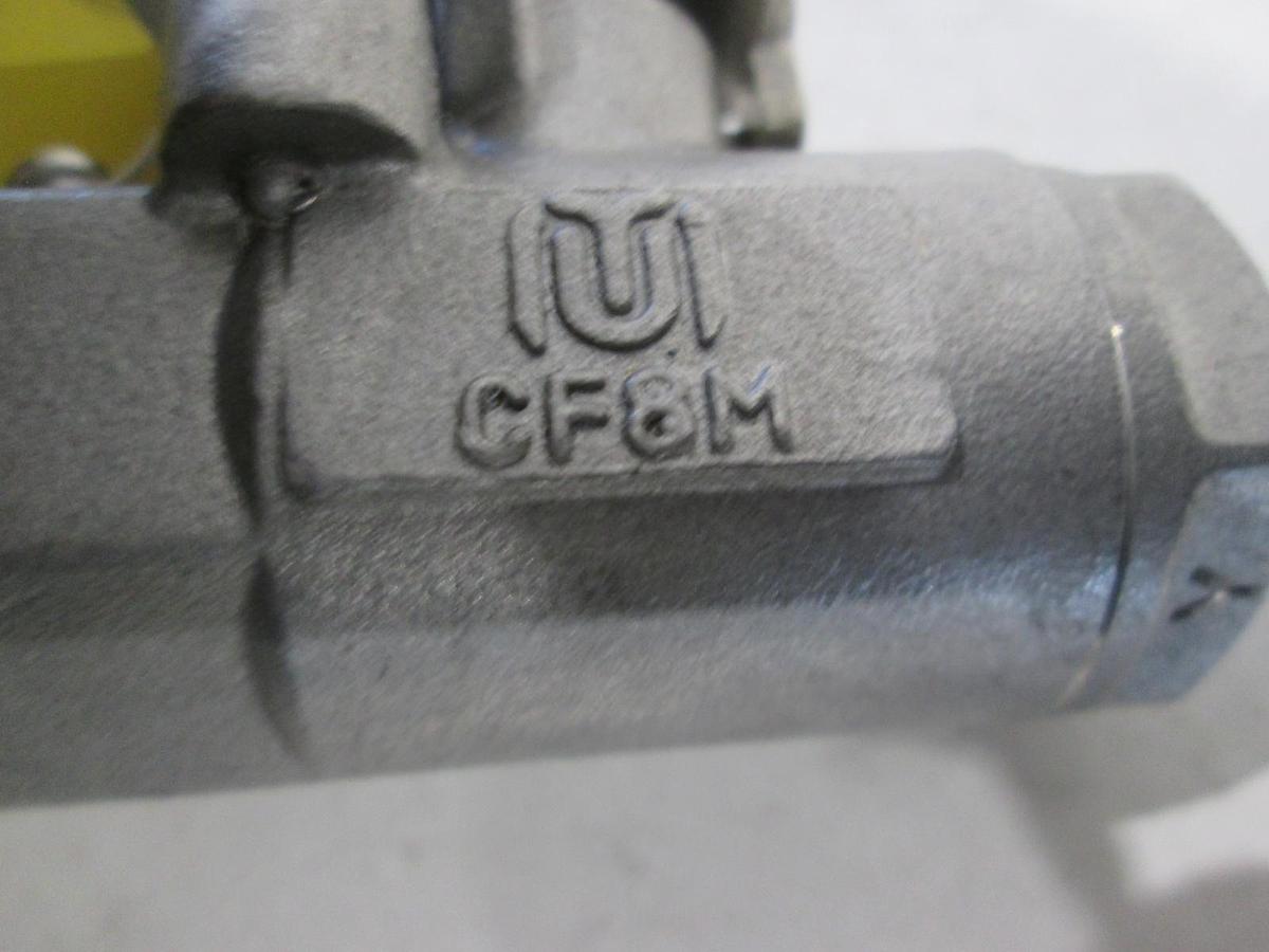 Used Milwaukee Valve Company, 1/2" Gate Valve, 2000 WOG, CF8M, New