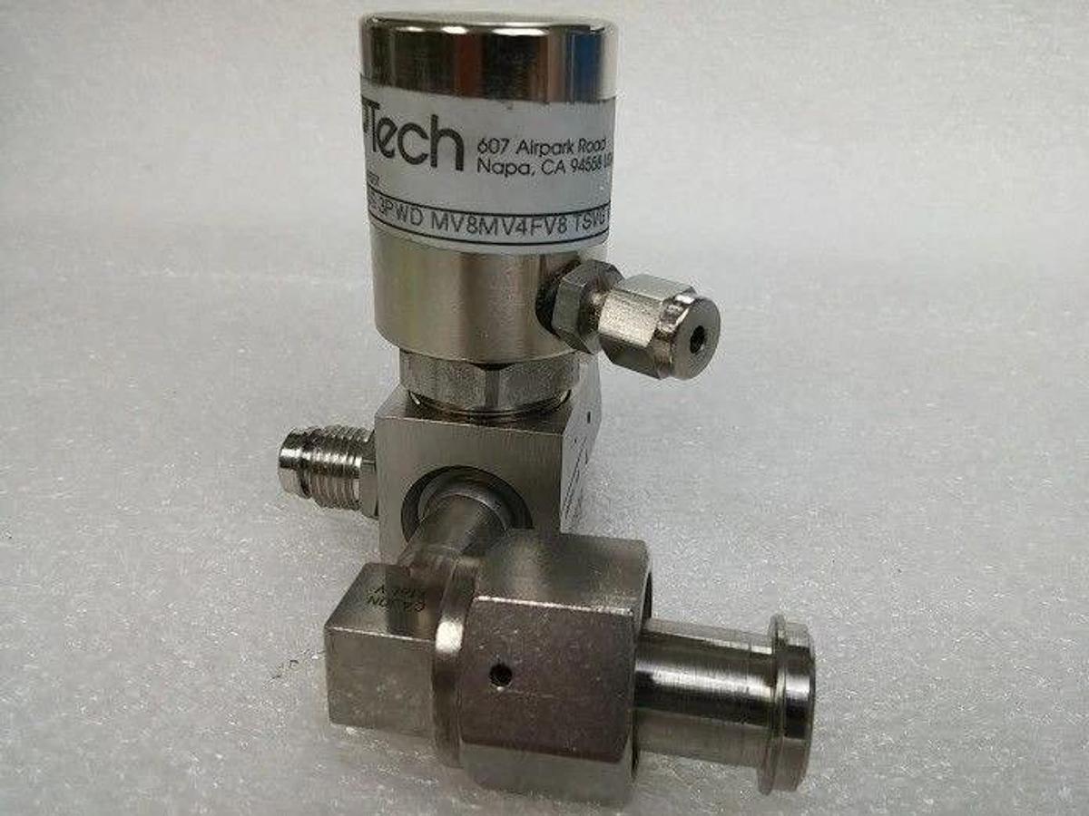 Aptech AP3550S 3 Port Valve, 1/2"FVCR x 1/2" FVCR x 1/4"MVCR , Used