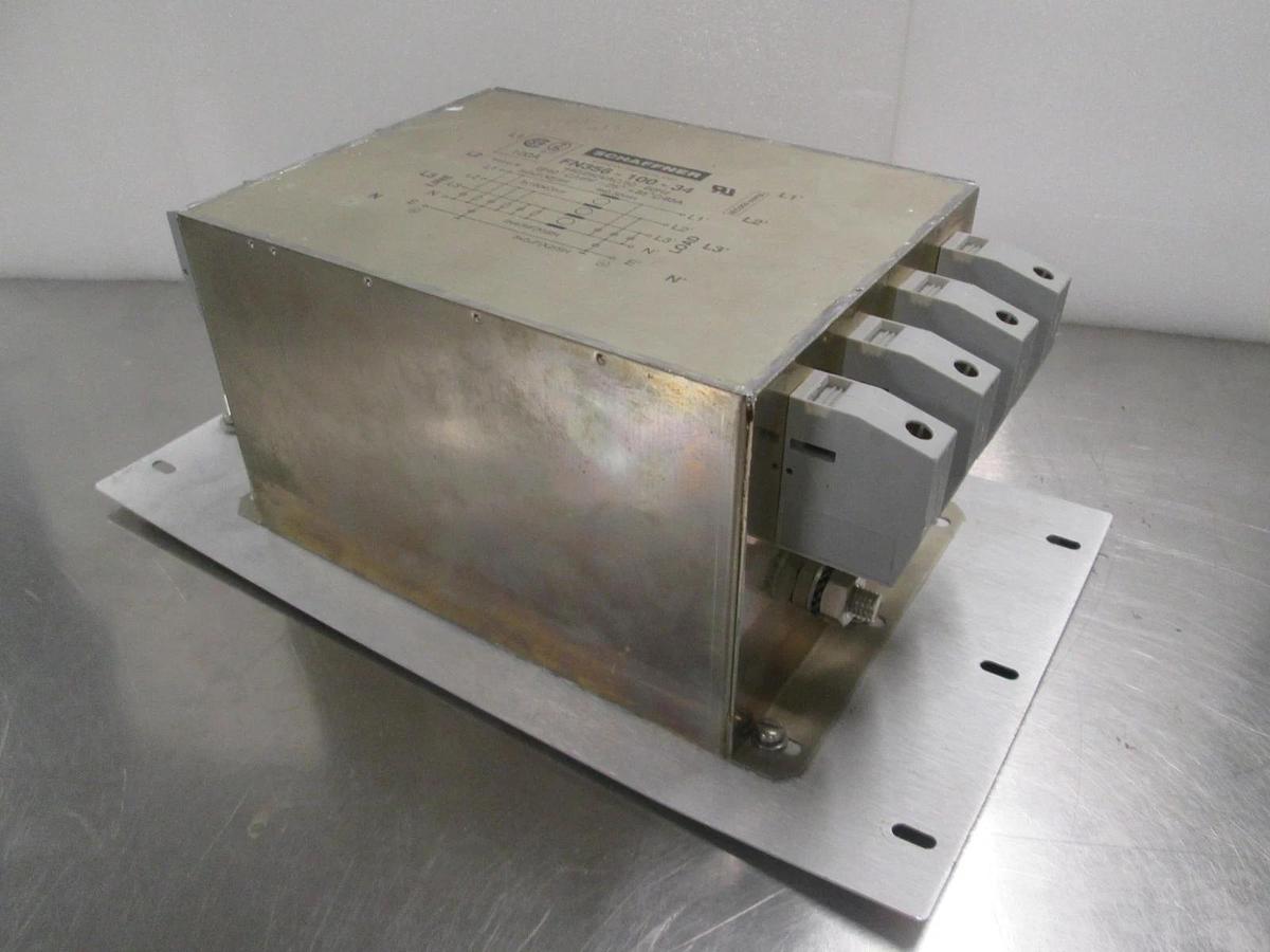 Used Schaffner, FN356-100-34, Power Line Filter, 440/250VAC/50-60Hz, Used