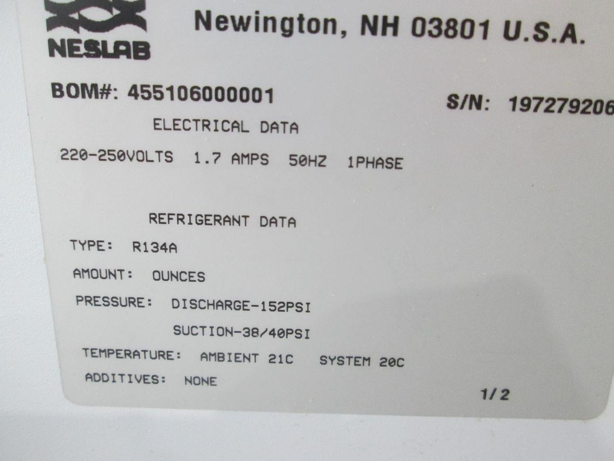 Used Neslab, FTC-350, REFRD Bath Cooler, 230V, w/o FLO S, New