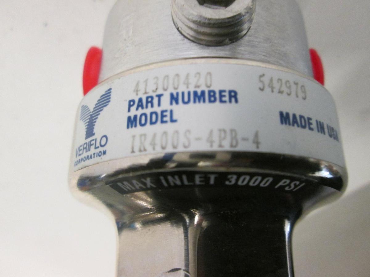 Used Veriflo, Model IR400S-4PB-4, Stainless Steel Regulator, Used