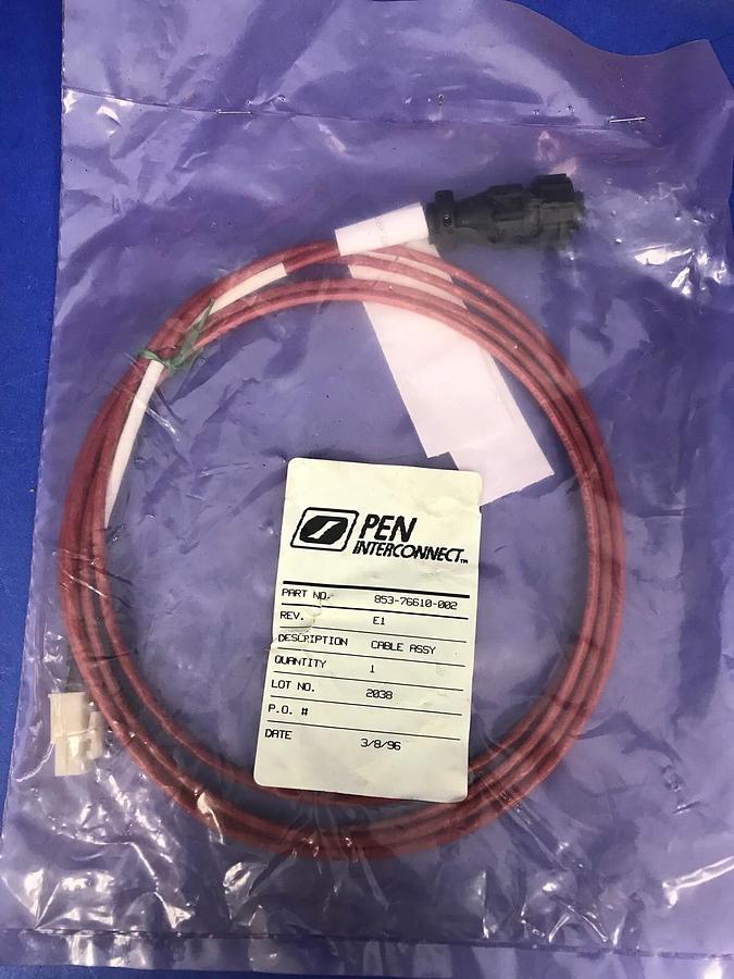 Used LAM Research, Pen Interconnect Systems 853-76610-002 Cable Assembly, New