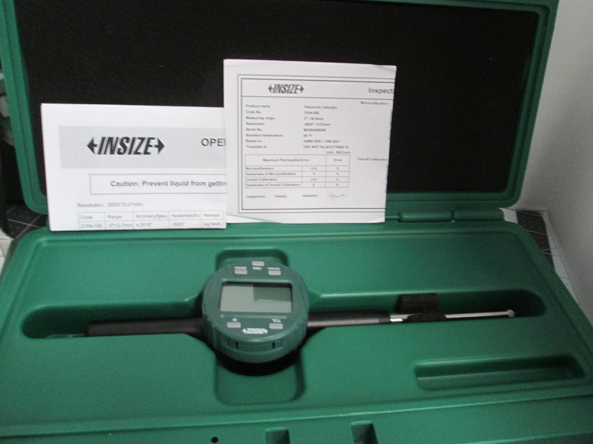 INSIZE,2104-50E, 2" Digital Indicator + 7302-40M, Data Cable New In Box