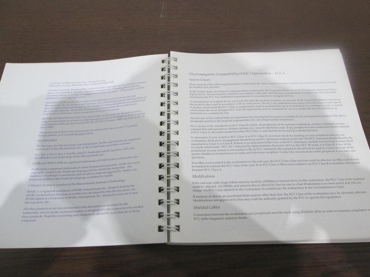 Used Sun, Desktop SPARCstation IPX, Installation Guide, New