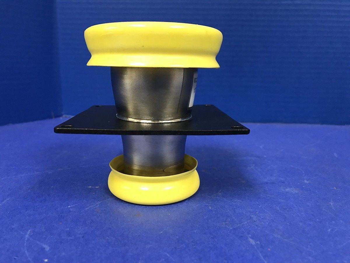 Used SS Vacuum Fitting: NW50 x NW40 Full Nipple Adapter w/ Mounting Bracket