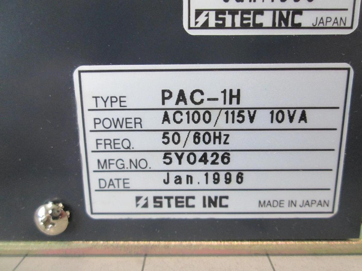 STEC Inc, PAC-1H, Floline Mass Flow Meter, Power Supply, AC100/115V, 10VA, New