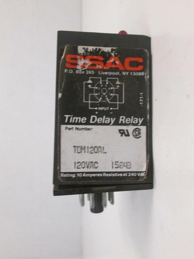 Used SSAC Digi-Set TDML120AL Time Delay Relay, 1-1023 Seconds, 120VAC, Used