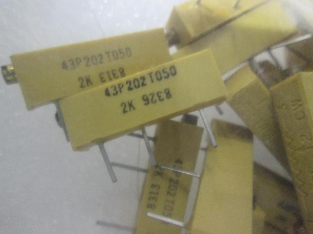 Bourns, 43P202T050, 2K 8326, OHM Trimming Resistor, New, Lot of 75