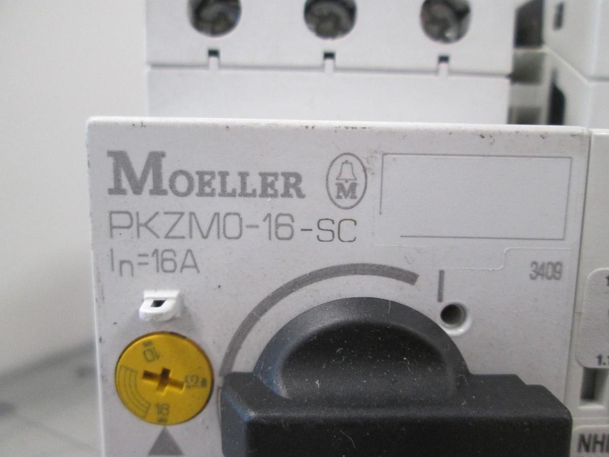 Used Moeller, PKZM0-16-SC, Motor Starter, New, Lot of 2