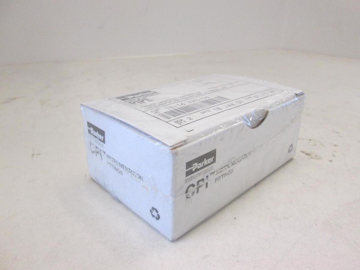 Parker, 16-16 FHC-SS, Female Hex Coupling Box of 2, New, Original Packaging