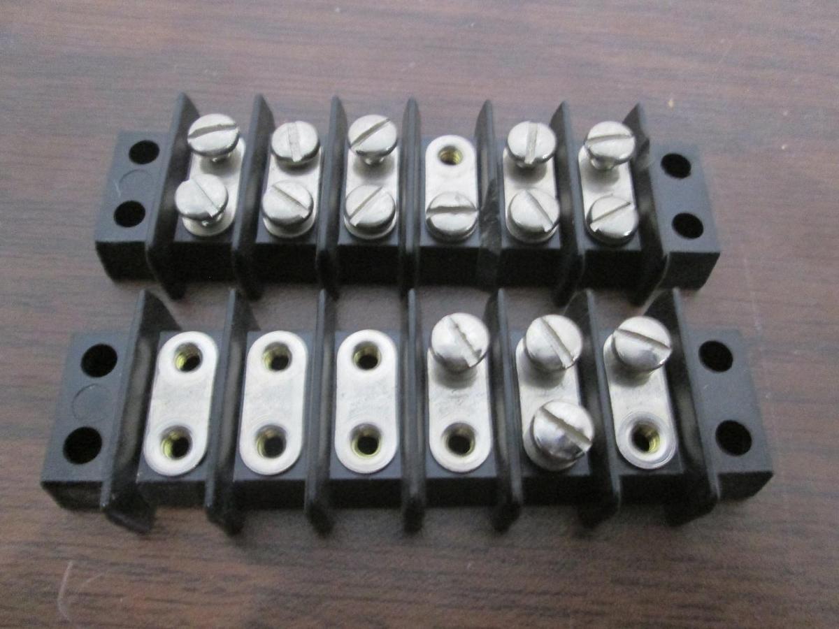 Used Cinch, 6 Position Terminal Block, Used, Lot of 2