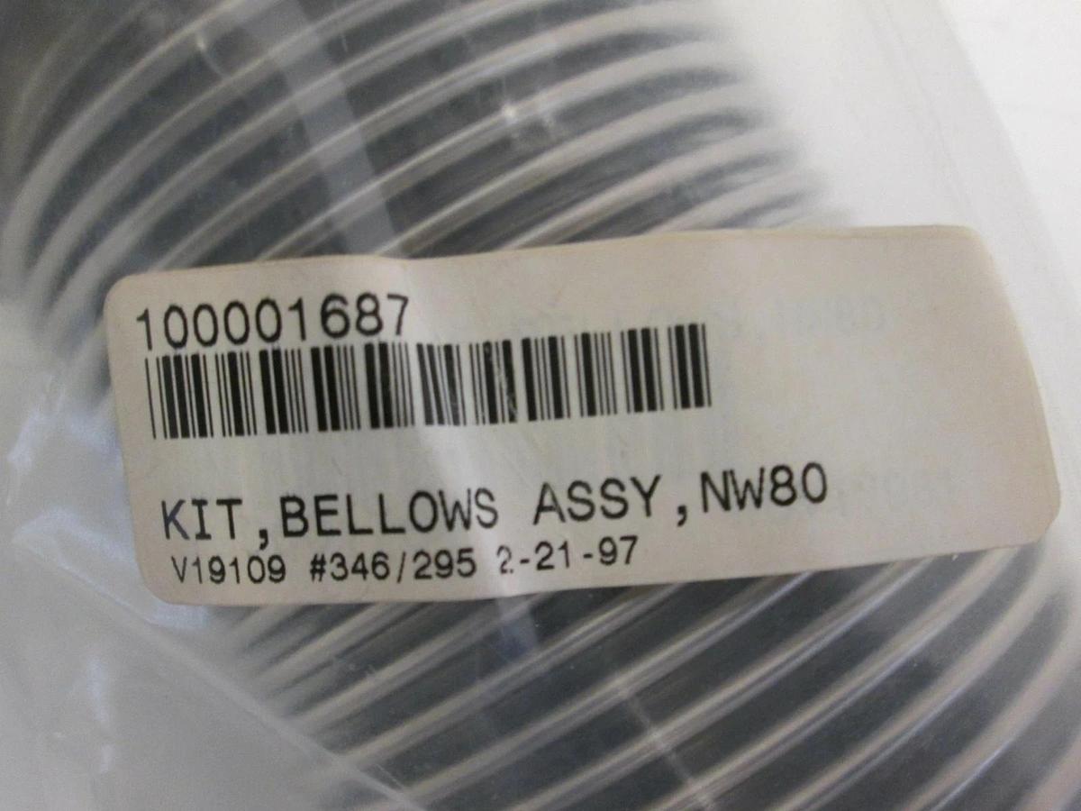 Used HPS MKS 100001687 KIT, BELLOWS, ASSY, NW80, Used