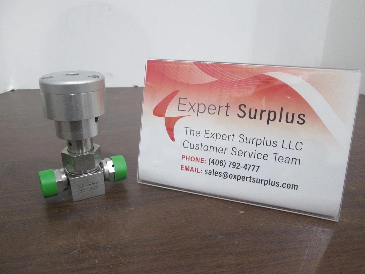 Used Nupro, SS-4BK-10-319, Pneumatic Valve, Used