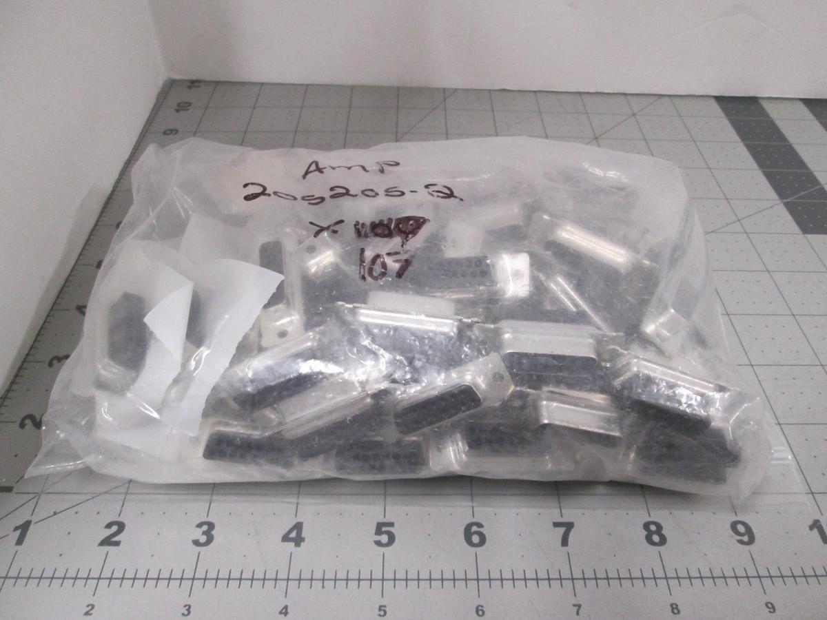 AMP, 205205-2, Connector D-Sub Housing Receptacle 15 POS, Row F, New, Lot of 107