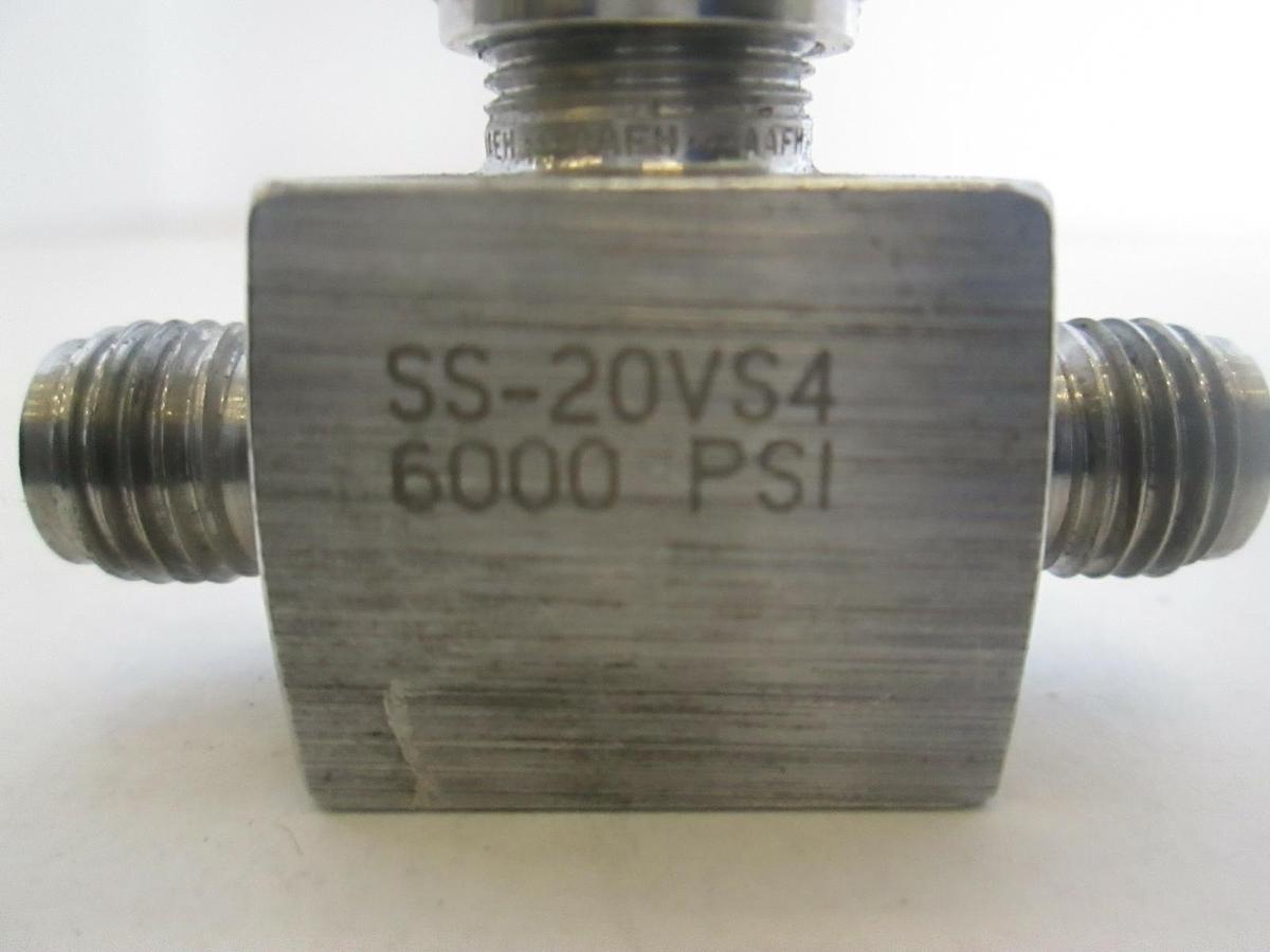 Used Swagelok, SS-20VS4, Bonnet Needle Valve, Used
