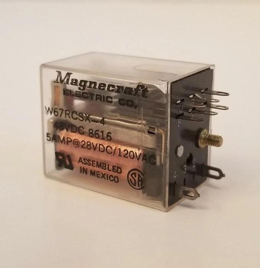 Used Magnecraft W67RCSX-4 Relays, Lot of 4, Used