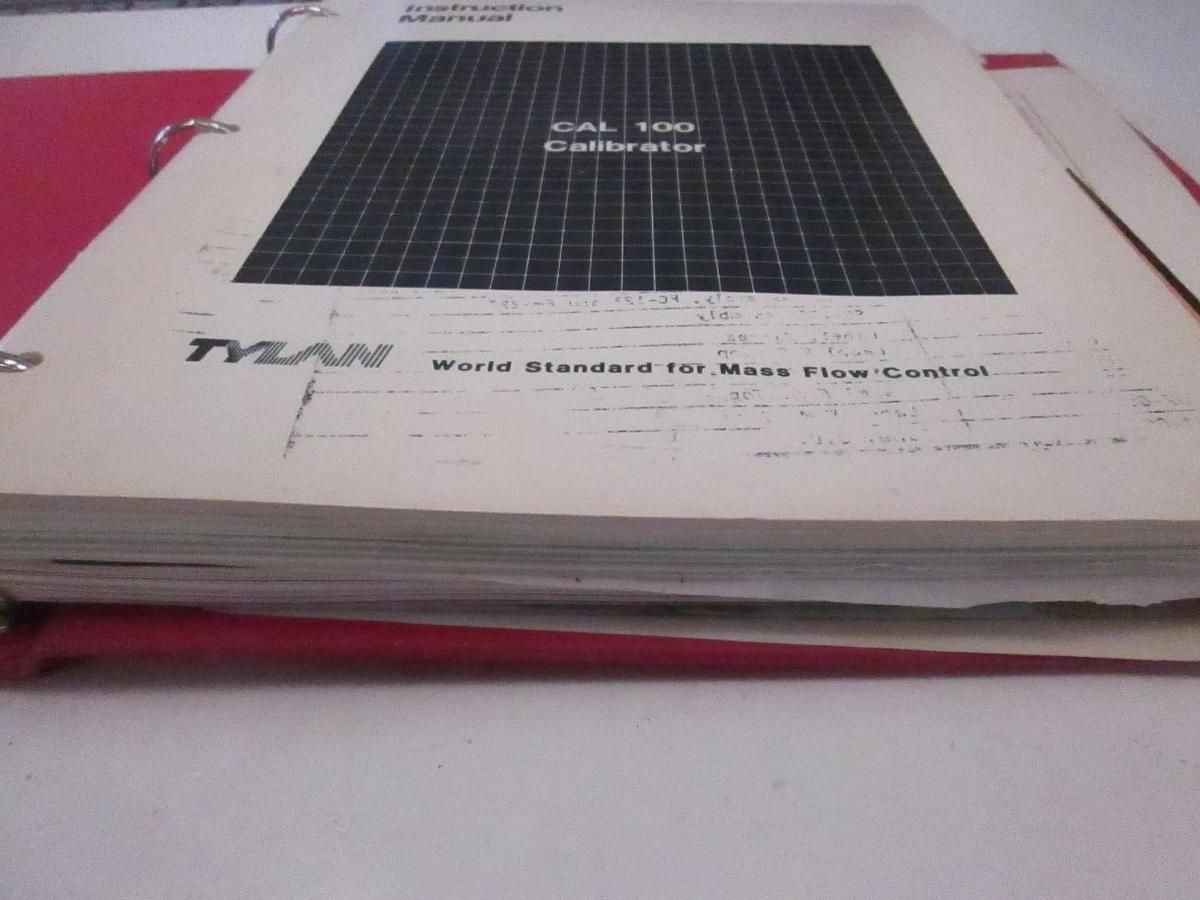 Used Tylan CAL 100 Calibrator Instruction Manual, Used