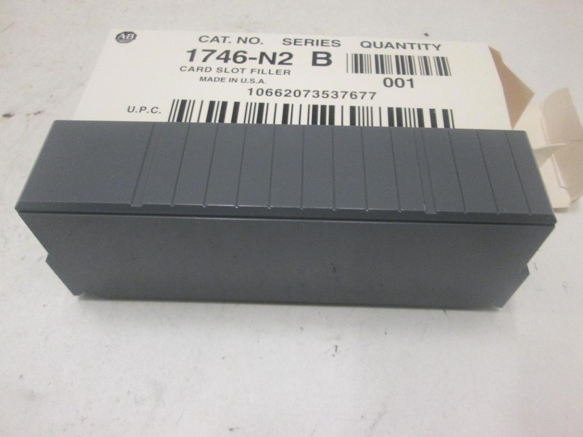 Used Allen Bradley, 1746-N2 V, PLC SLOT FILLER MODULAR CARD, New