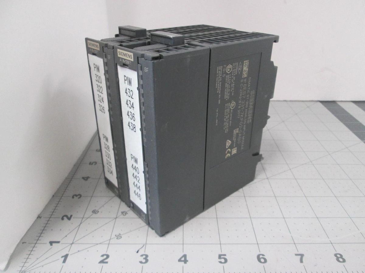 Used Siemens, Simatic S7-300, Analog Input Module,6ES7 331-7KF02-0AB0, Used, Lot of 2