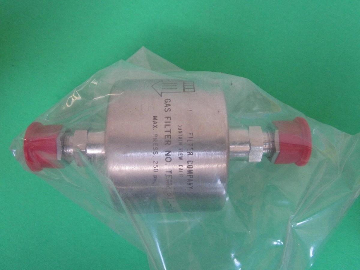 T.E.M. Gas Filter TEM-811-6MA, 3/8" Compression Seal, Teflon Membrane