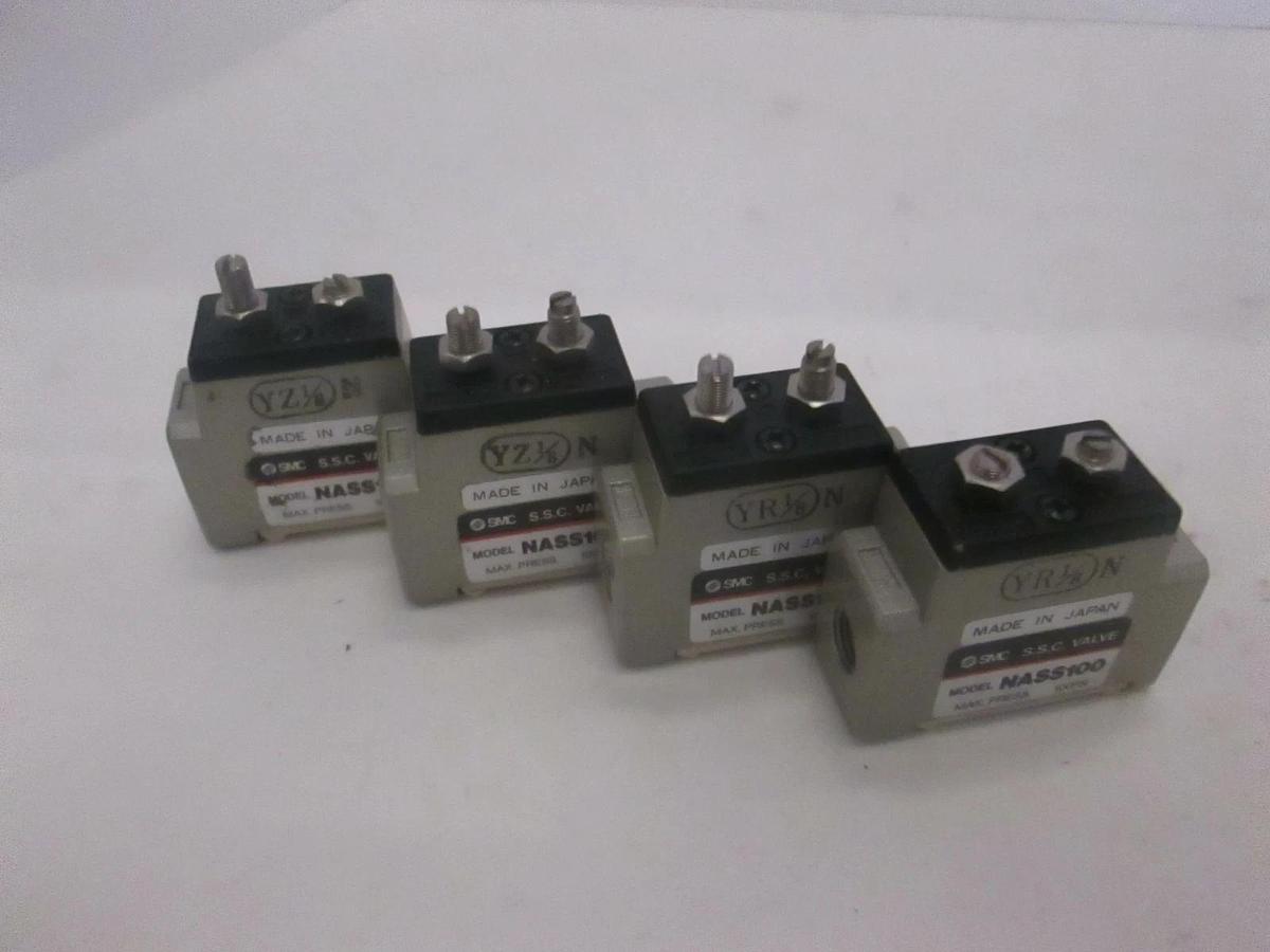 Used SMC, Slow Start Control Valve, NASS100, Used, Lot of 4