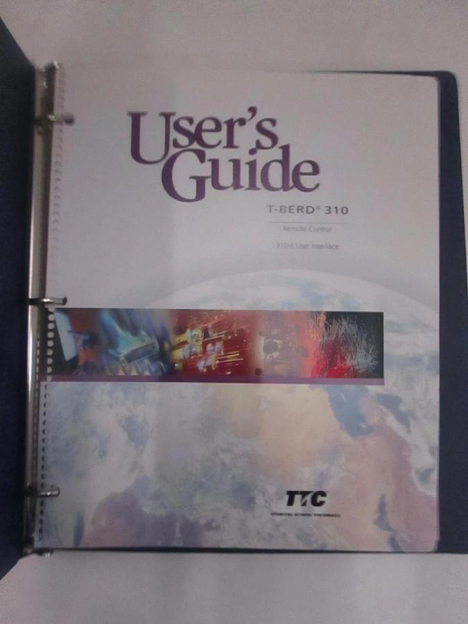Used T-Berd 310 Remote Control 310-S User Interface, User's Guide, 50-15946-01, Used