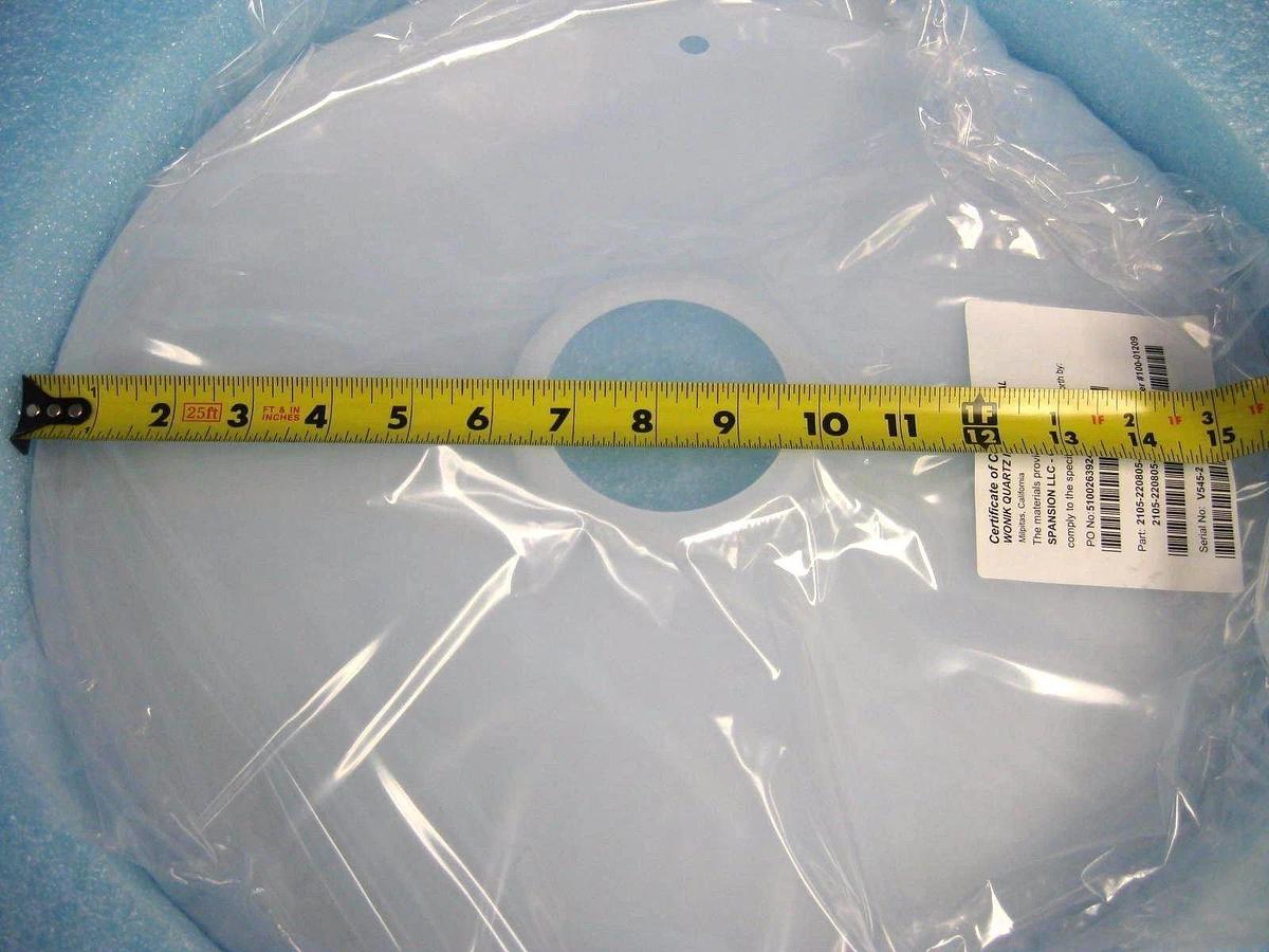 Used TEL Tokyo Electron Quartz Cap Cover, 2105-220805-51, New TEL 303 furnace