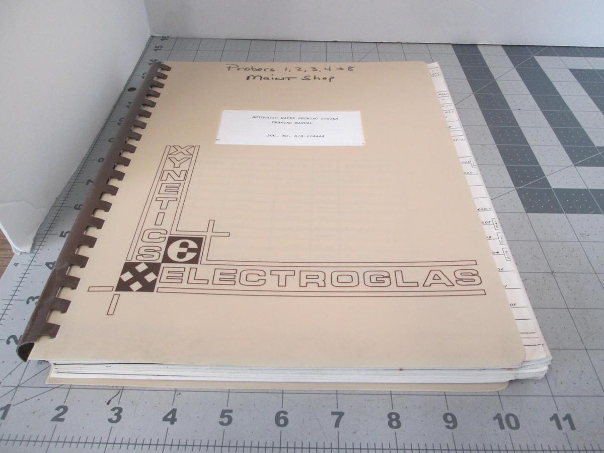 Used Electroglas, Automatic Wafer Probing System Drawing Manual, Used