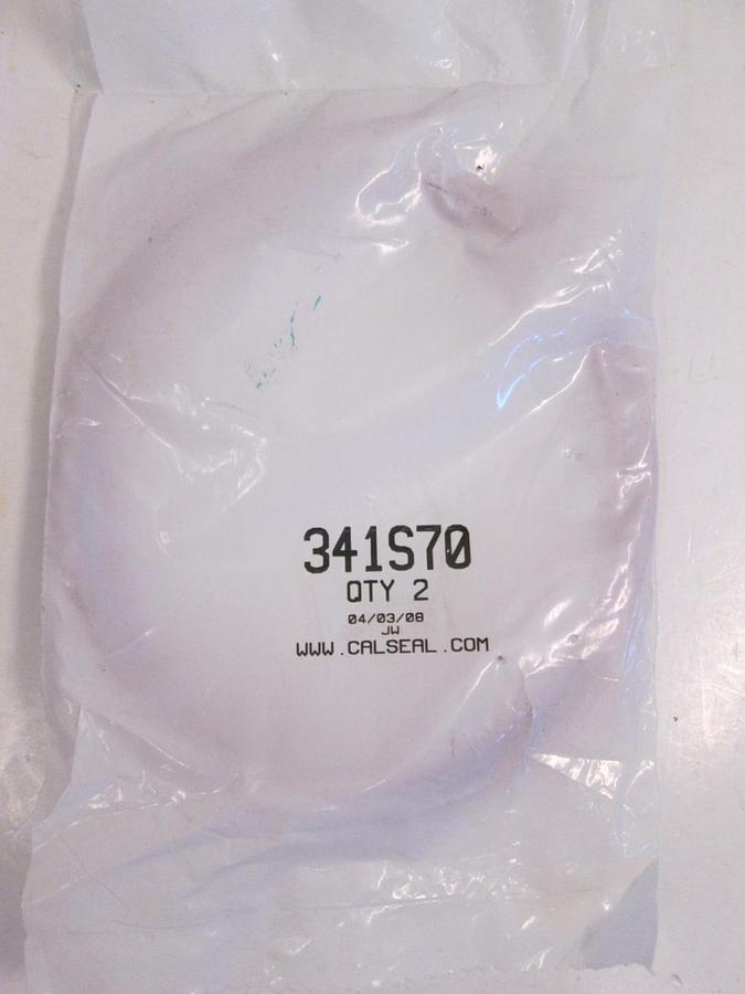 Used California Seal, 341S70, Silicone Red, O-Ring Lot of 2