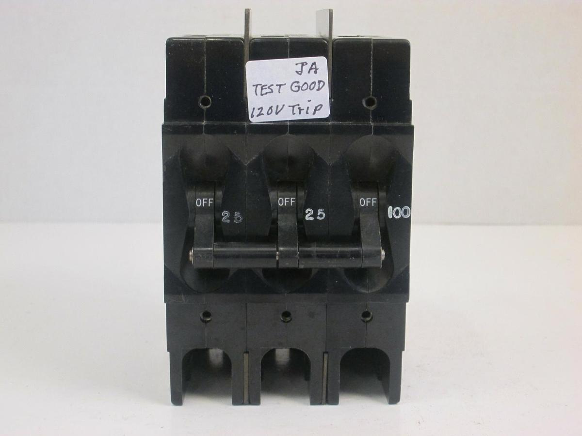 Used Airpax 3 Pole Circuit Breaker 25/25/100 - Used