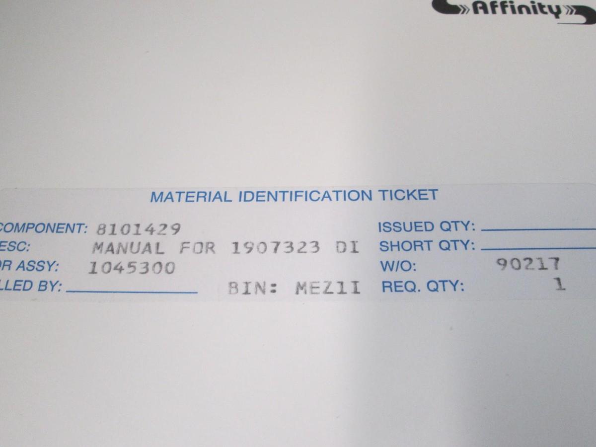 Used Eaton Corporation, Disk Chiller, 1907323, User's Manual, Used