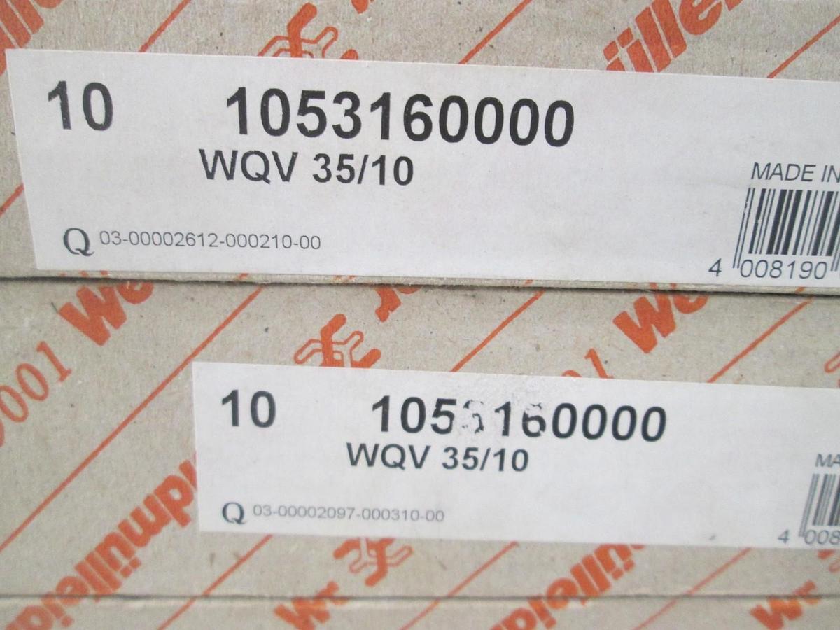 Weidmuller, 1053160000, WQV 35/10, Cross Connector Terminal Block, New, Lot of 3