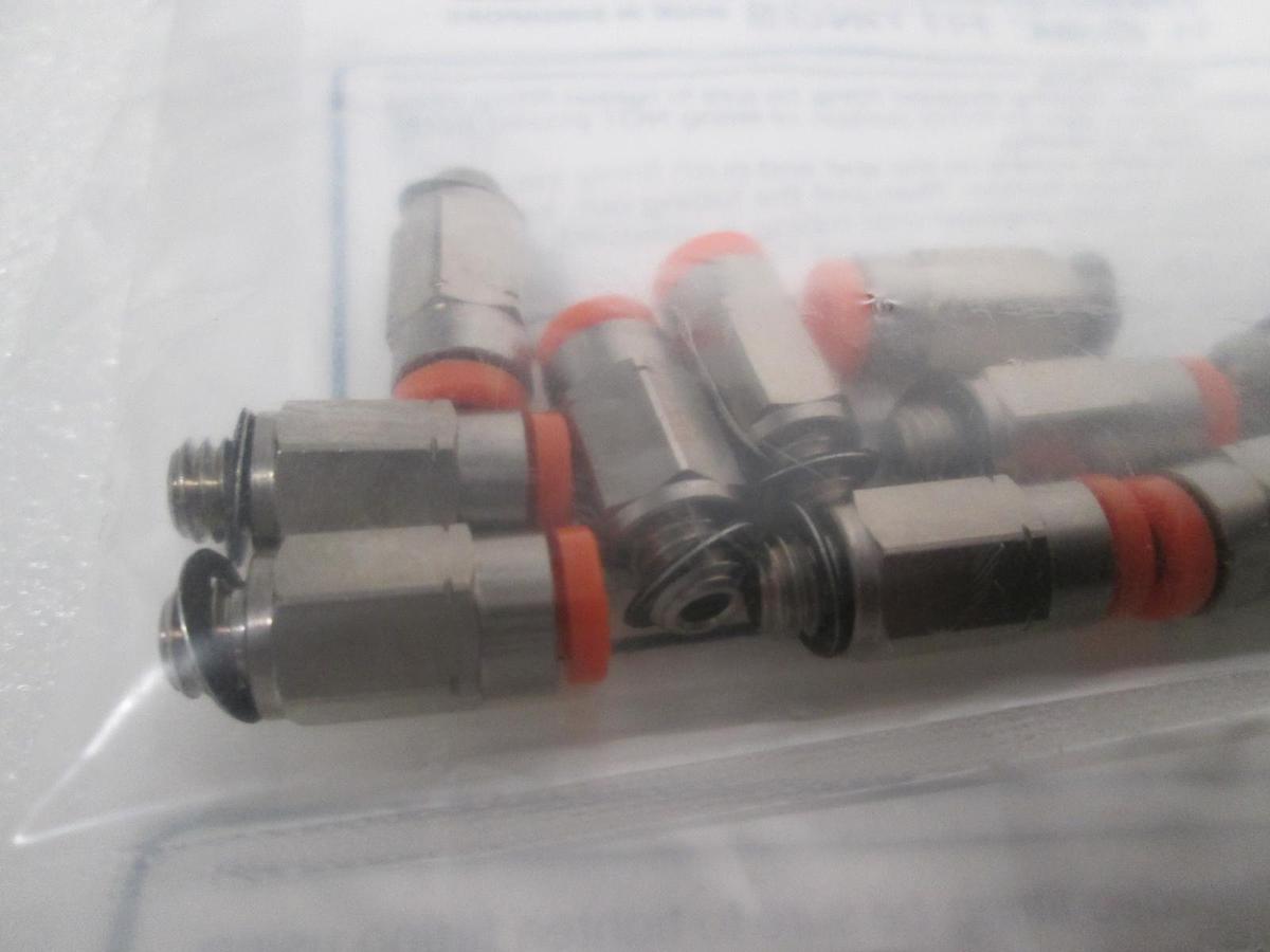 Used SMC, KQ2H01-32N, 1/8" Tube- 10/32, One Touch Union, New, Lot of 20
