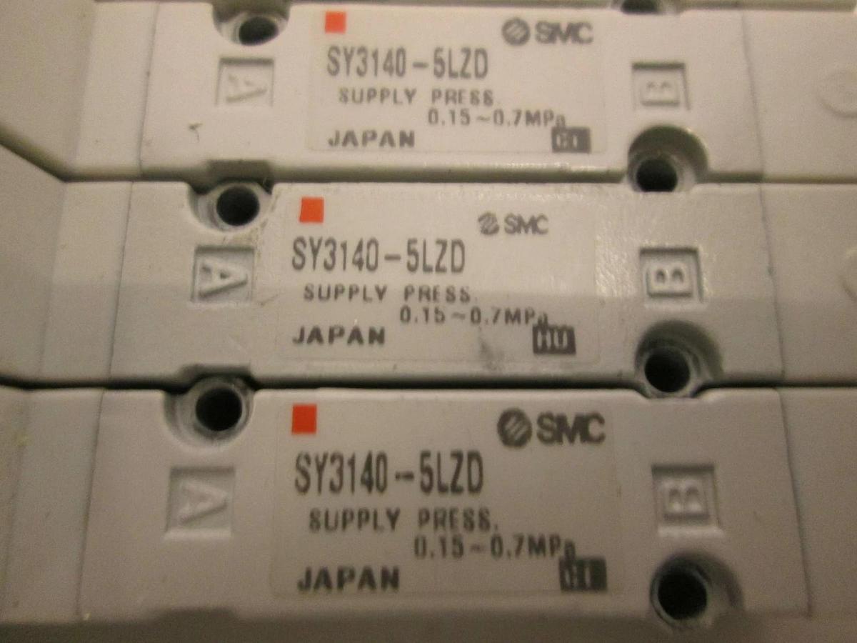 Used SMC, SY3140-5LZD, Solenoid Valve, Used, Lot of 5