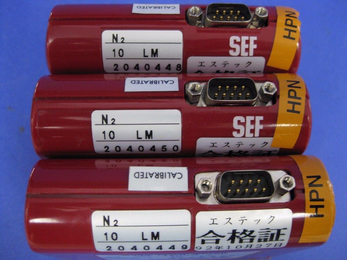 Used Stec SEF-4500M-SUC Mass Flow Meter 10 LM, N2, Used Lot of 3