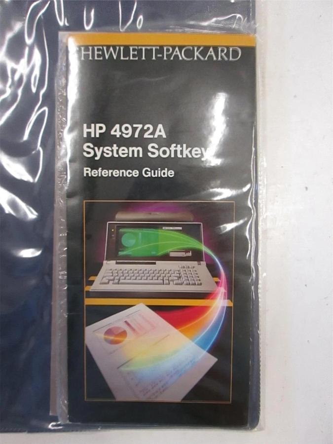 Used HP 4972A System Softkey Reference Guide, Used