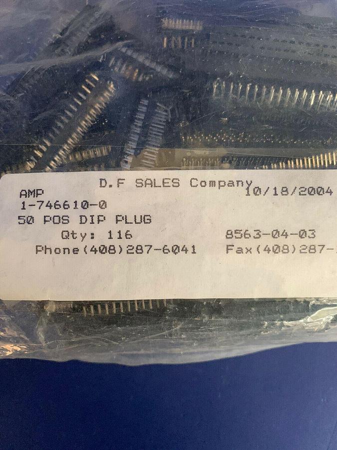 AMP 1-746610-0 DIP Header Connector, 50 pos Ribbon Cable, Lot of 50