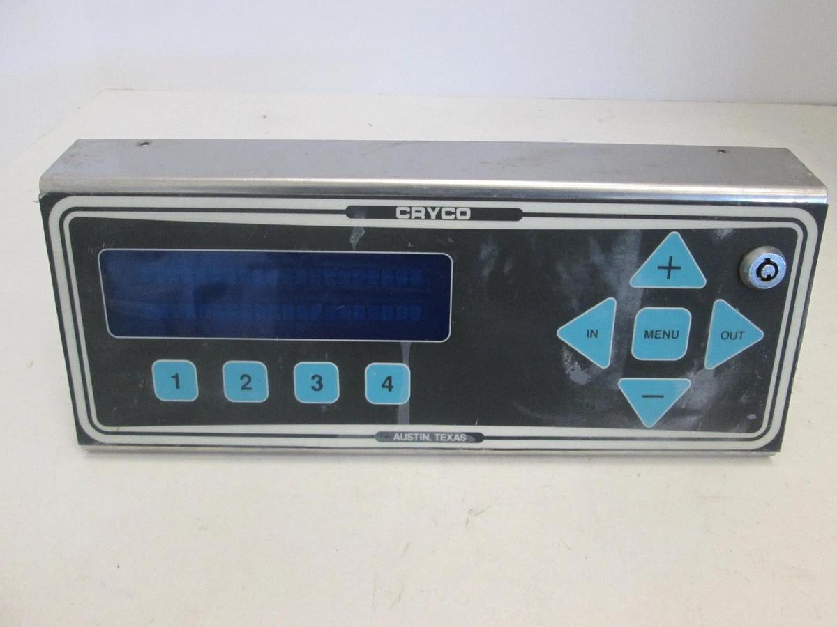Used Cryco Front Panel w/ IEE 05464ASSY33633-03 Fluorescent Display, Used