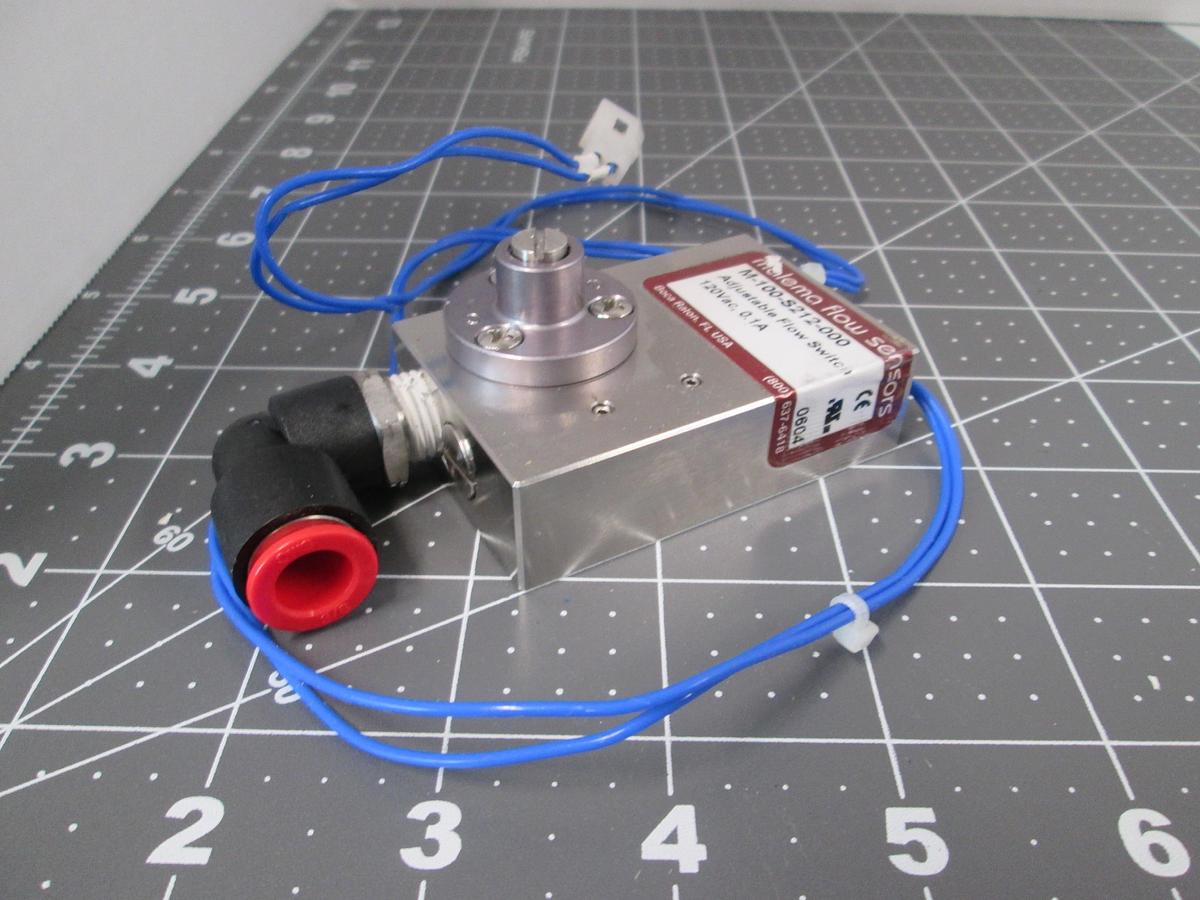 Used Malema, M-100-S212-000, Flow Sensor Switch 120VAC 0.1A M100 Series Used