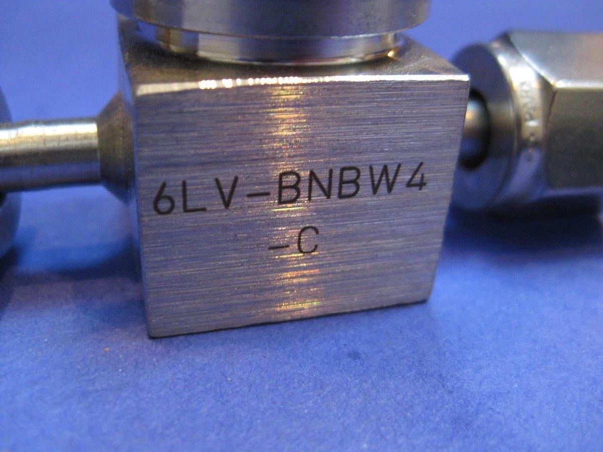 Used Nupro Swagelok 6LV-BNBW4-C, Diaphragm Valve, NC, 1/4" FVCR x 1/4" FVCR, Used